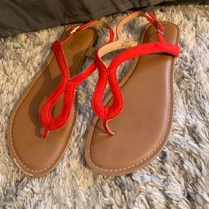 Red Sandals